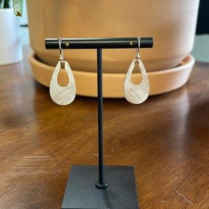Brushed Silver Earrings